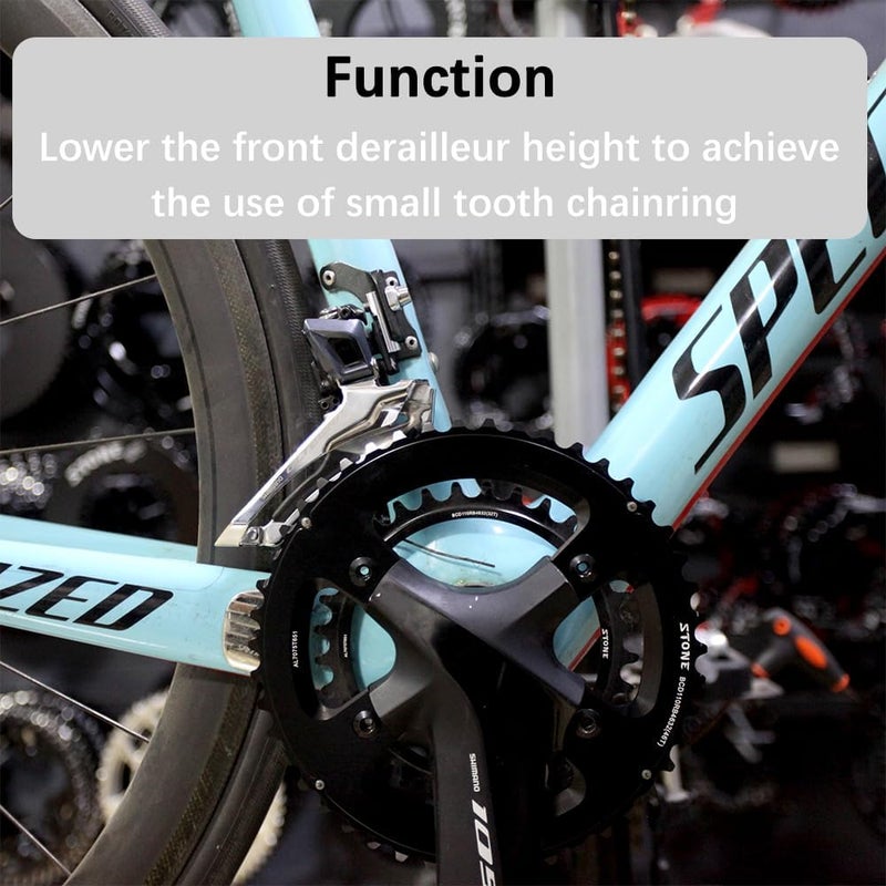 DJC Components DJC Road Bike Front Derailleur Extender Shimano Di2 105 R7000 R8000 R9100 R7170 R8170 R9250 R8150 Force AXS 12 Speed Bike Chainring Accessories 11S 12S - Image 4